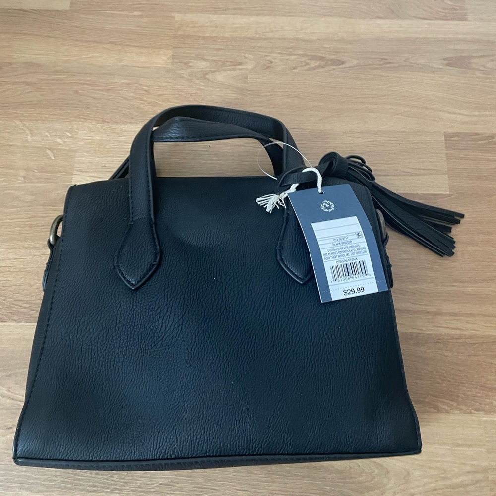 Universal Thread Elegant Black Satchel